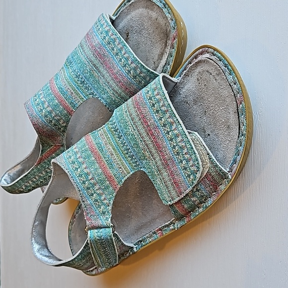 Alegria Teal Viki Seascape Sandals 41 / 10.5-11 - Picture 1 of 10